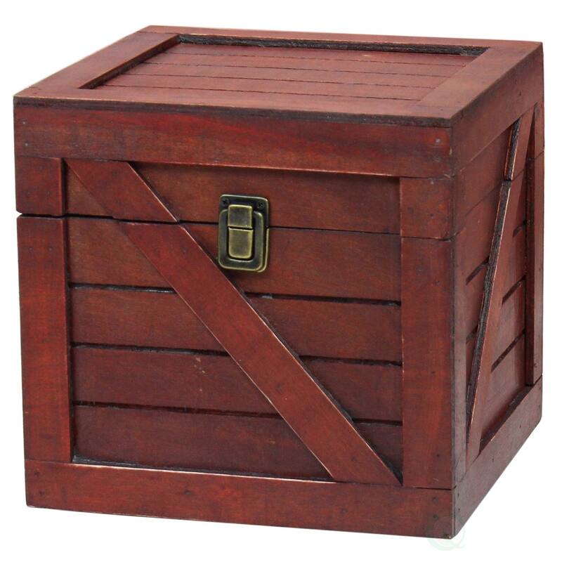 Wooden Stackable Lidded Crate