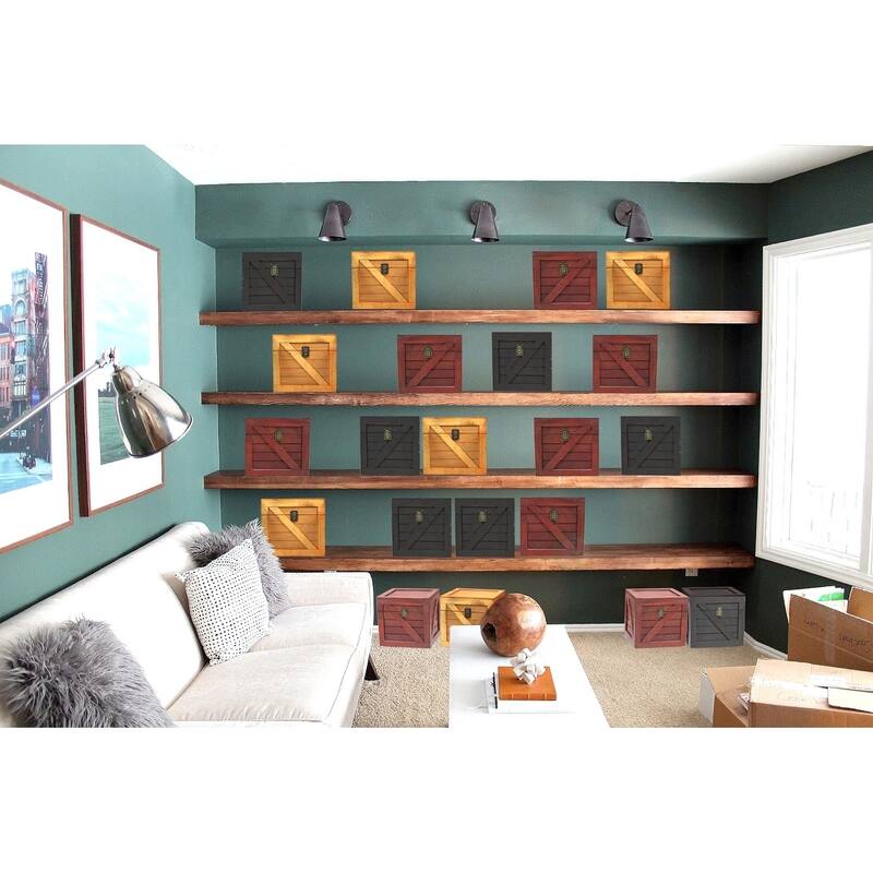 Wooden Stackable Lidded Crate