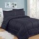 preview thumbnail 1 of 5, Sweet Home Collection Greek Key Embossed 8-Piece Bed In a Bag Set King - Navy