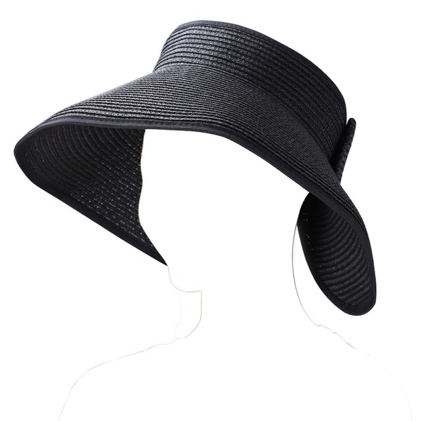 women's straw visor hats