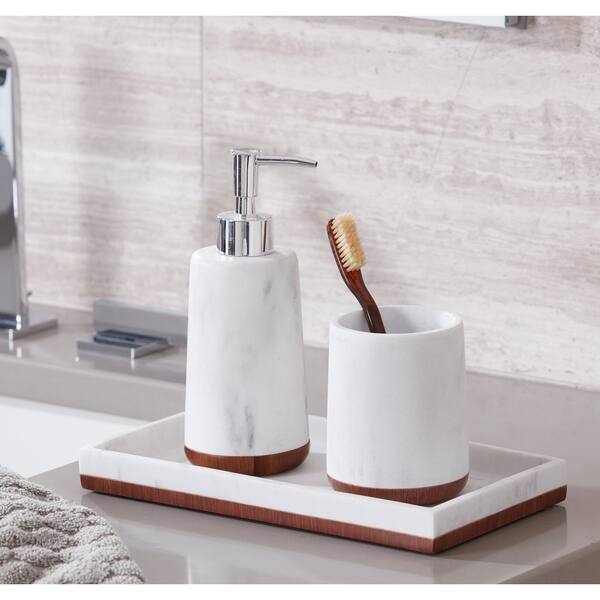 Eleganza 3 Piece Bath Accessory Set Overstock 27974388