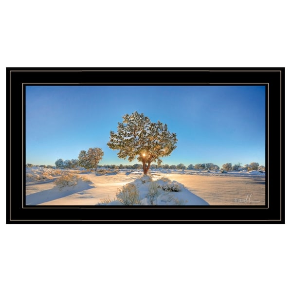 "Snow Covered III" by Dale MacMillan, Ready to Hang Framed Print, Black Frame