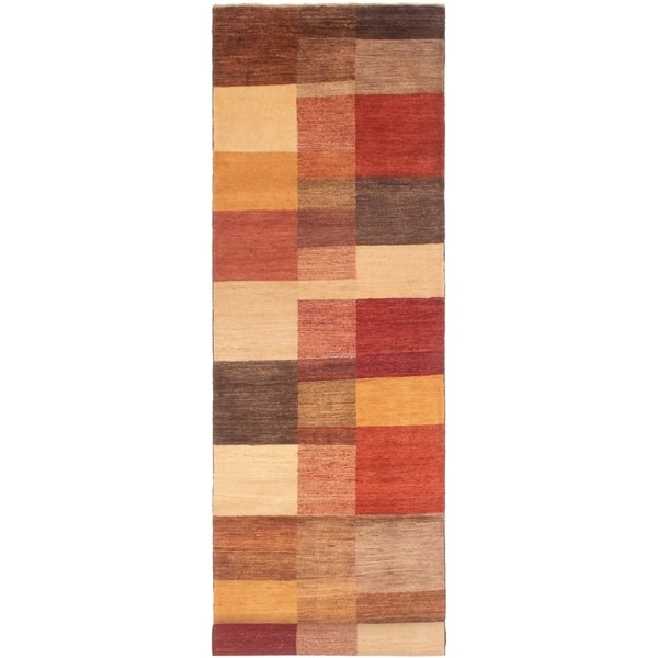slide 2 of 9, Hand-knotted Ziegler Chobi Copper, Tan Wool Rug - 3'1" x 14'5" Runner