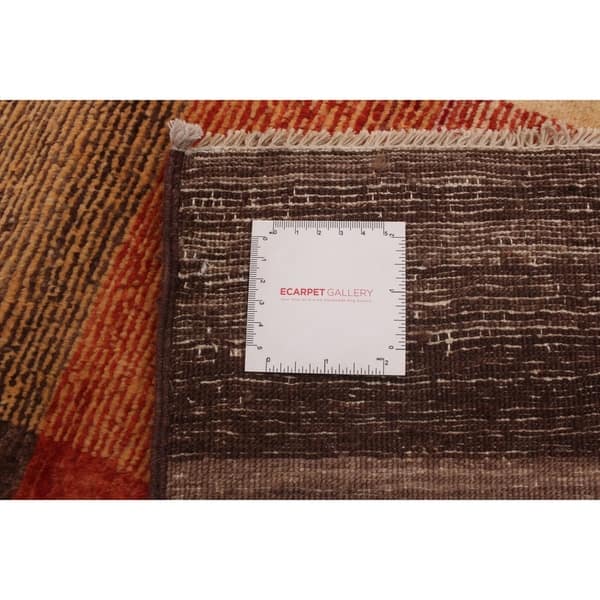 Hand-knotted Ziegler Chobi Copper, Tan Wool Rug - 3'1" x 14'5" Runner