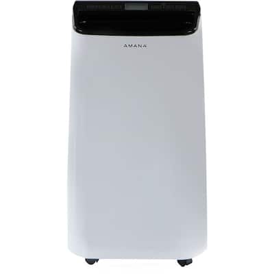 Amana Portable Air Conditioner with Remote Control in White/Black for rooms up to 350-Sq. Ft.