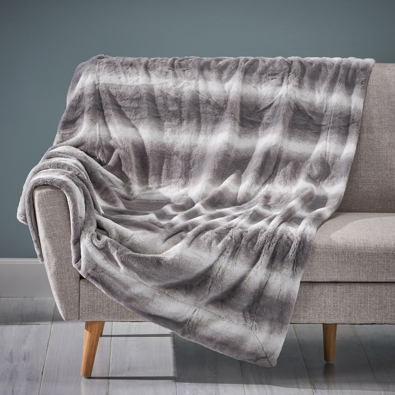 Gipson Faux Fur Throw Blanket by Christopher Knight Home