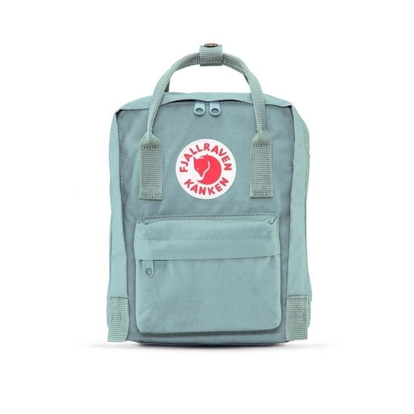 fjallraven kanken light blue backpack