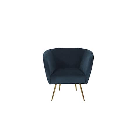 HomePop Ashby Accent Chair - Navy Textured Velvet
