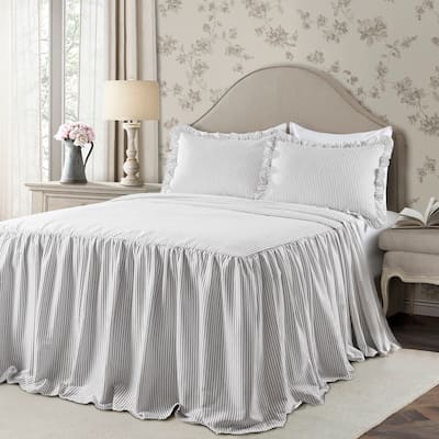 The Gray Barn Lazy Acres Ticking Stripe Bedspread Set