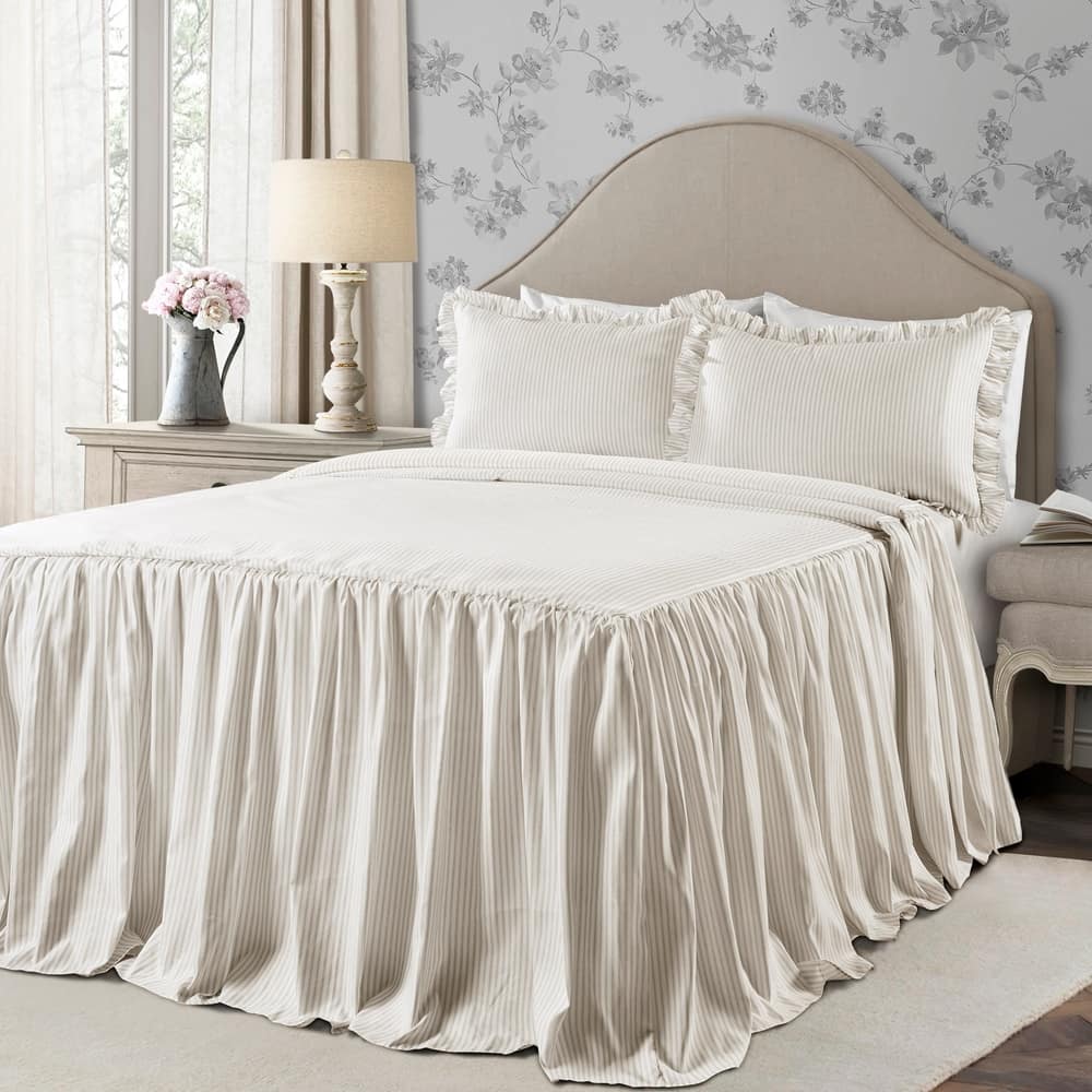 The Gray Barn Lazy Acres Ticking Stripe Bedspread Set