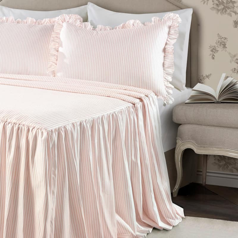 The Gray Barn Lazy Acres Ticking Stripe Bedspread Set