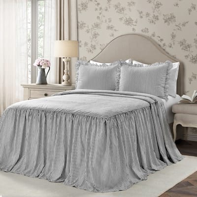 The Gray Barn Lazy Acres Ticking Stripe Bedspread Set