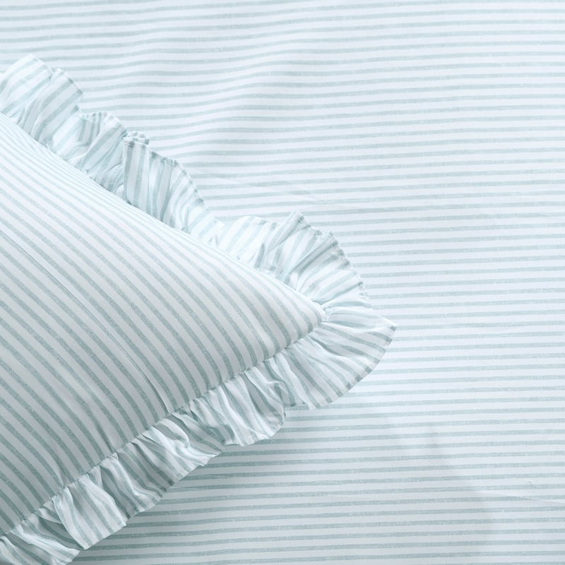 The Gray Barn Lazy Acres Ticking Stripe Bedspread Set