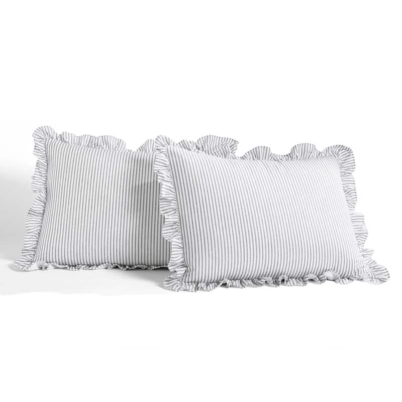 The Gray Barn Lazy Acres Ticking Stripe Bedspread Set