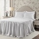 preview thumbnail 1 of 30, The Gray Barn Lazy Acres Ticking Stripe Bedspread Set Gray - Full