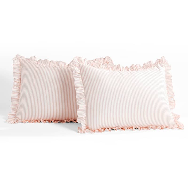 The Gray Barn Lazy Acres Ticking Stripe Bedspread Set