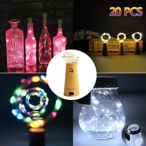 Shop 2m 20led Wine Bottle Copper Wire Lights String Lights For