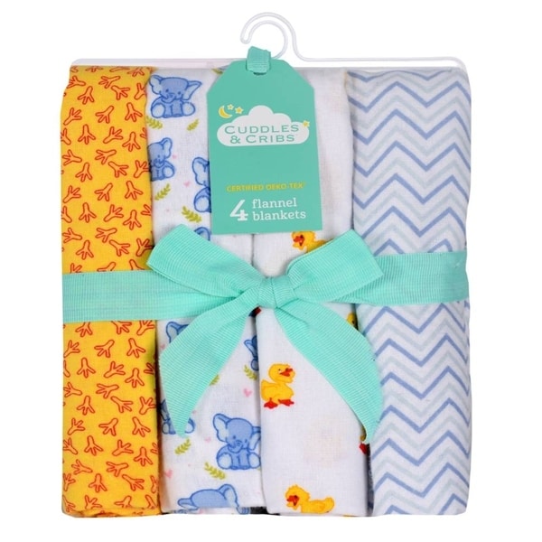 COLOOM Newborn Receiving Blanket Headband Set Baby Swaddle Blankets