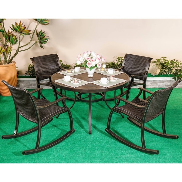 Outdoor Dining Set 5 Piece Patio Furniture