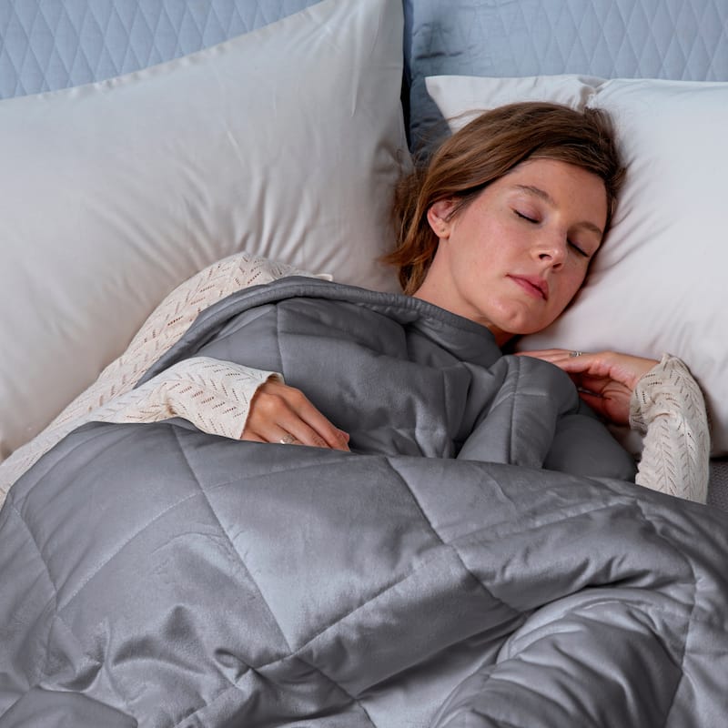 Sealy Quilted Plush Weighted Blanket
