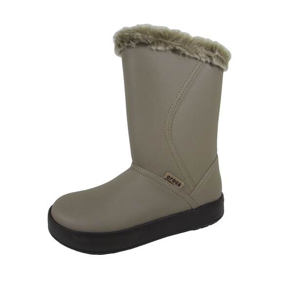 crocs boots with fur