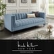preview thumbnail 42 of 59, Nicole Miller Akeno Channel Tufted Velvet Club Chair or Sofa