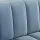 preview thumbnail 50 of 59, Nicole Miller Akeno Channel Tufted Velvet Club Chair or Sofa