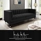preview thumbnail 36 of 59, Nicole Miller Akeno Channel Tufted Velvet Club Chair or Sofa