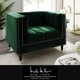 preview thumbnail 22 of 59, Nicole Miller Akeno Channel Tufted Velvet Club Chair or Sofa