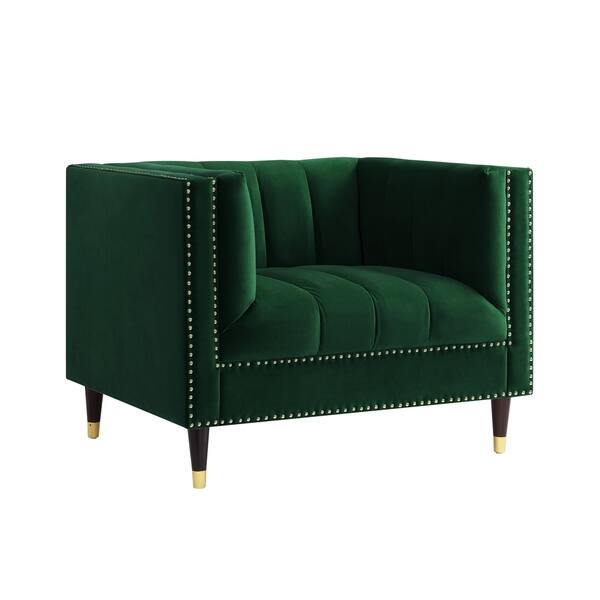 Shop Nicole Miller Akeno Velvet Club Chair Or Sofa Channel