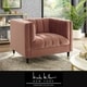 preview thumbnail 8 of 59, Nicole Miller Akeno Channel Tufted Velvet Club Chair or Sofa
