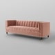 preview thumbnail 35 of 59, Nicole Miller Akeno Channel Tufted Velvet Club Chair or Sofa