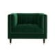 preview thumbnail 26 of 59, Nicole Miller Akeno Channel Tufted Velvet Club Chair or Sofa Green - Club Chairs