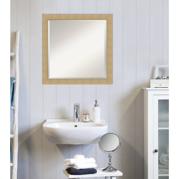 Shop Bathroom Mirror Corvino Natural Maple 23 X 23 Inch Free