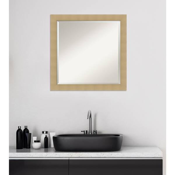 Shop Bathroom Mirror Corvino Natural Maple 23 X 23 Inch