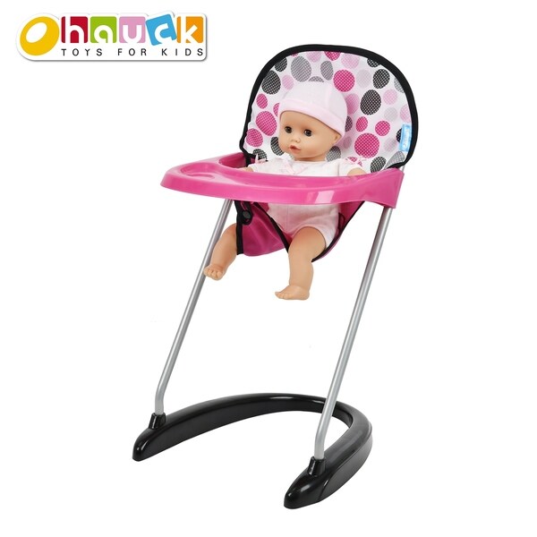 baby doll stroller high chair set