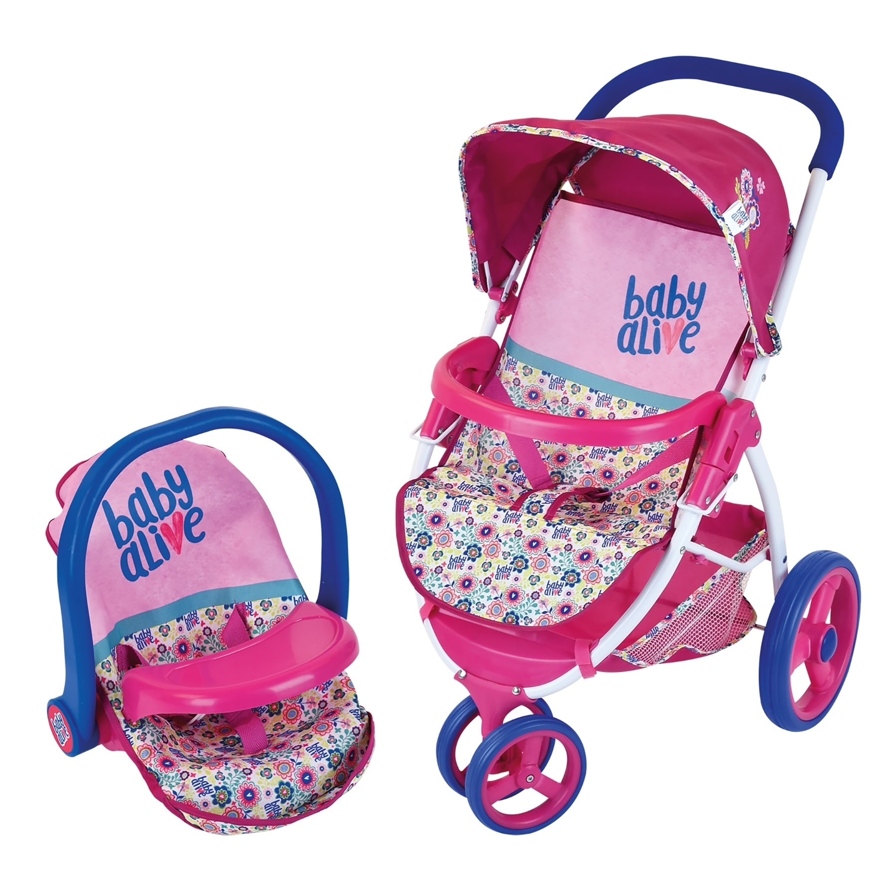 doll stroller and carseat set