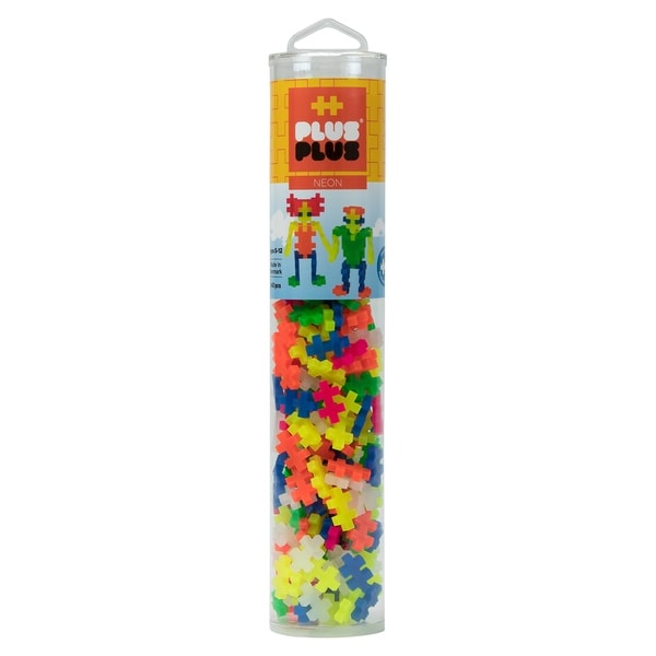 Plus-Plus - 240 Piece Neon Color Mix Building Set Play Tube. Opens flyout.