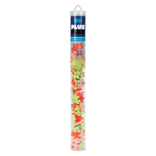 Plus-Plus - 70 Piece Mermaid Assortment Building Set Mini Maker Tube. Opens flyout.