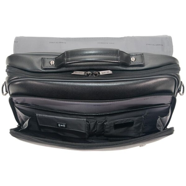 Ben Sherman Faux Leather Flapover 15 Laptop /& Tablet Casual Messenger Bag Laptop Black