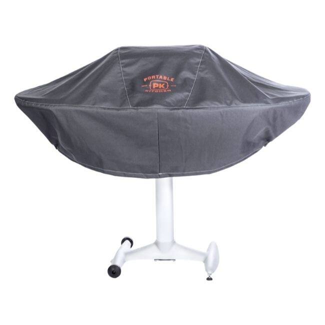 Portable Kitchen Gray Grill Cover 55 in. W x 25 in. D x 19 in. H For PK 360 Grill and Smoker