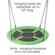 preview thumbnail 5 of 5, Saucer Swing- 40" Diameter Hanging Tree or Swing Set, Round Disc with Adjustable Rope by Hey! Play!