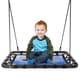 preview thumbnail 1 of 5, Platform Swing- 40"x30" Hanging Outdoor Tree or Playground Rectangle Bench Swing with Adjustable Rope by Hey! Play! - 40x30