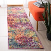 Safavieh Madison Vintage Abstract Fuchsia/Gold Rug