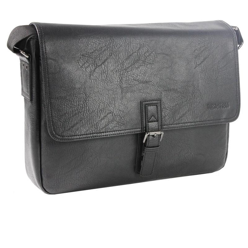 kenneth cole reaction pebbled messenger bag