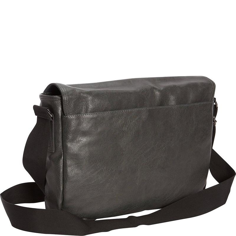 kenneth cole men's pebbled messenger bag