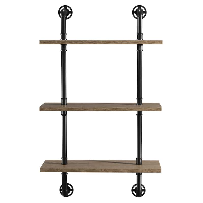 Leyva Rustic Floating Ladder Wall Shelf by Carbon Loft