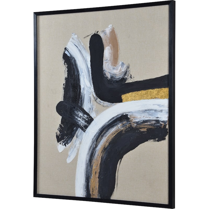Strick & Bolton Abstract Hand-painted Canvas Art