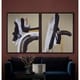 preview thumbnail 1 of 4, Strick & Bolton Abstract Hand-painted Canvas Art
