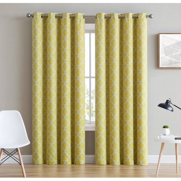 Shop Lattice Print Decorative Blackout Thermal Privacy Room